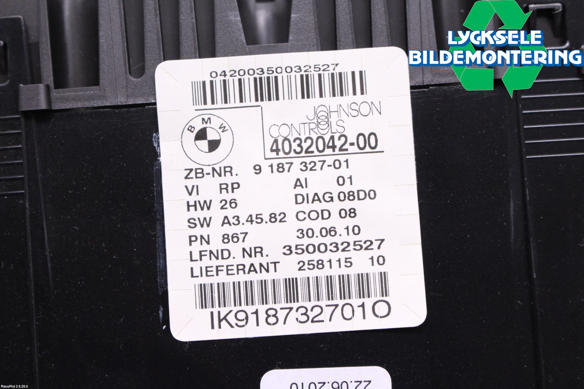 BMW 1 E82/88 Coupé/Cab 06-13 Instrument Komb