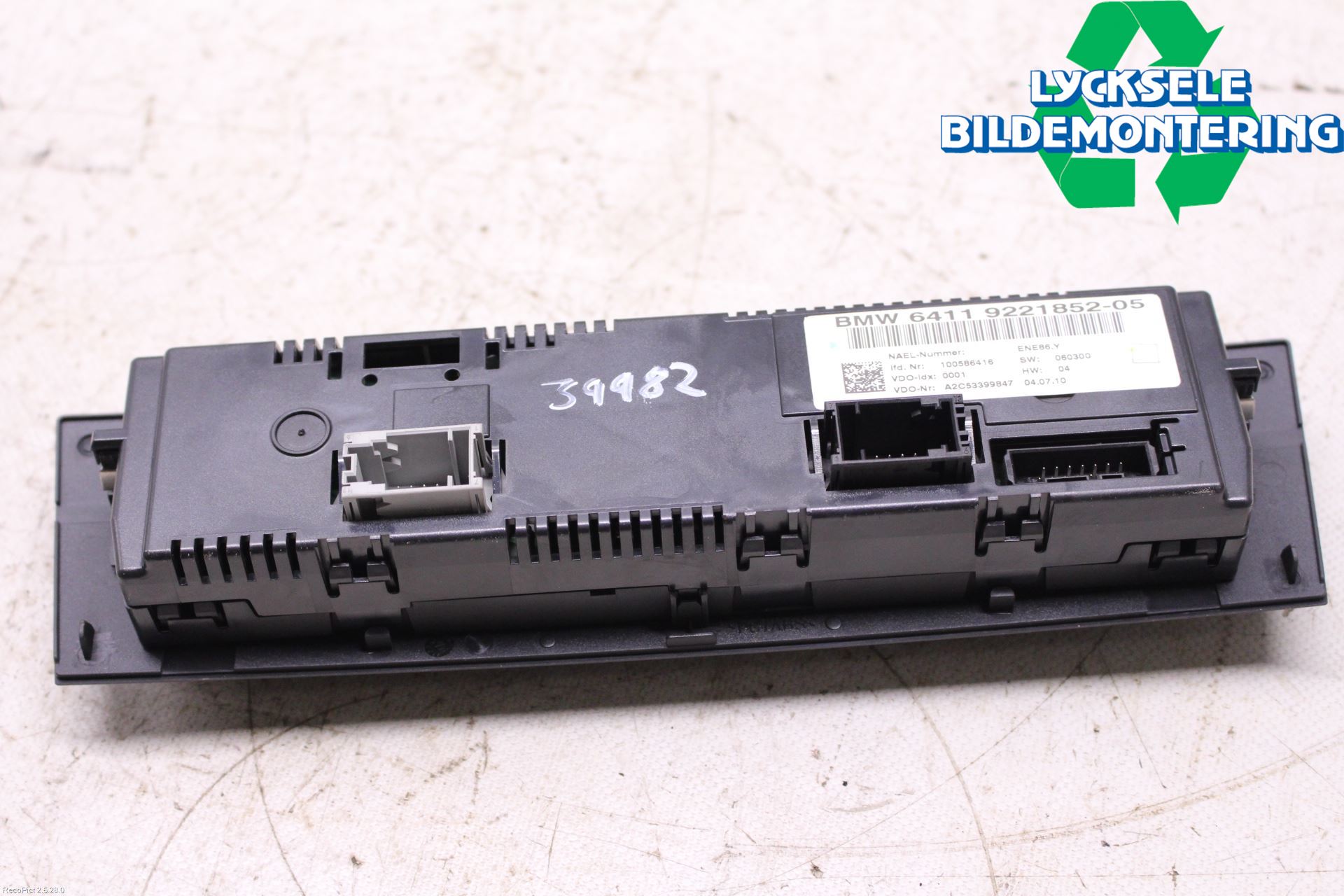 BMW 1 E82/88 Coupé/Cab 06-13 Ac Styrenhet Ac Manöveren