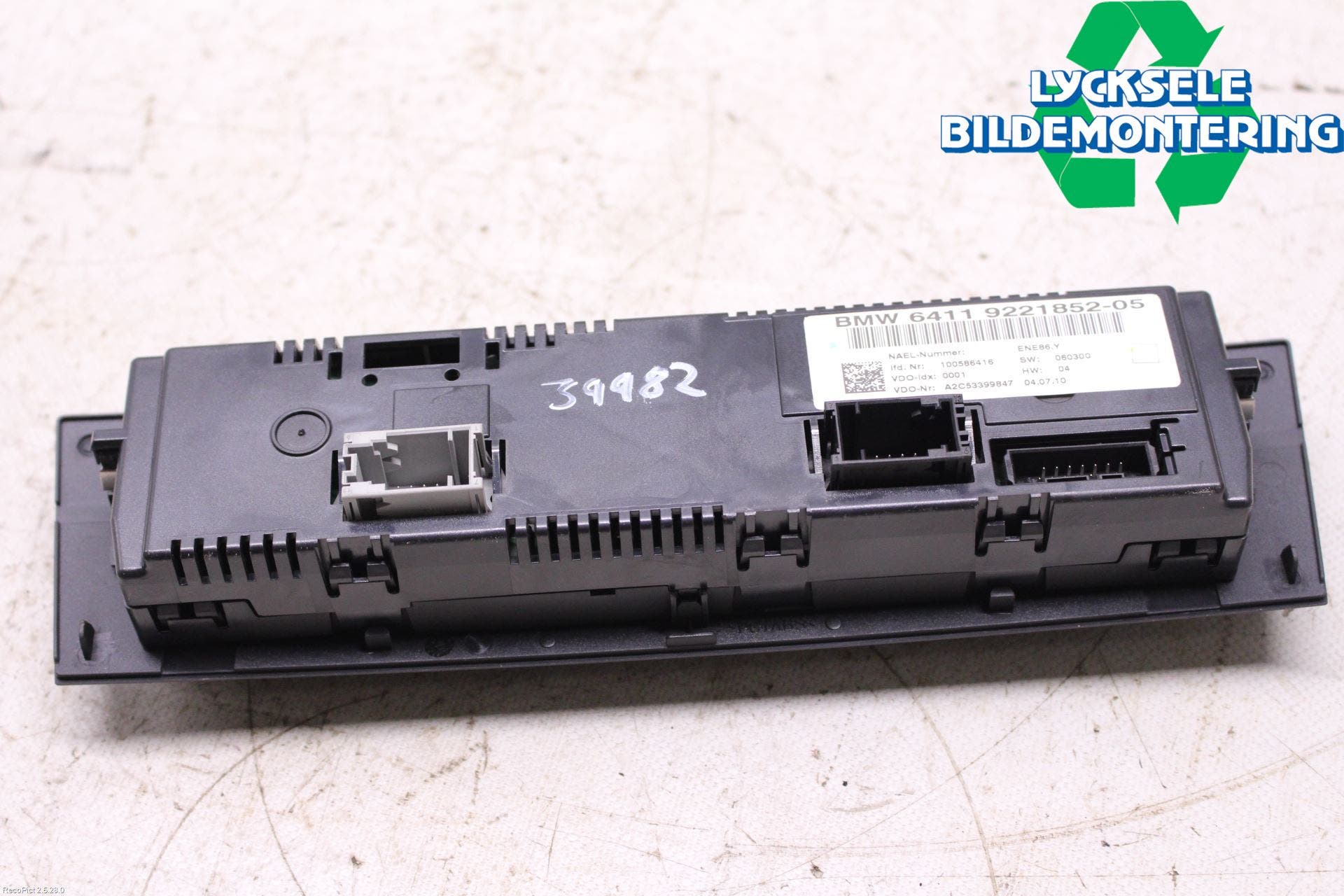 BMW 1 E82/88 Coupé/Cab 06-13 Ac Styrenhet Ac Manöveren