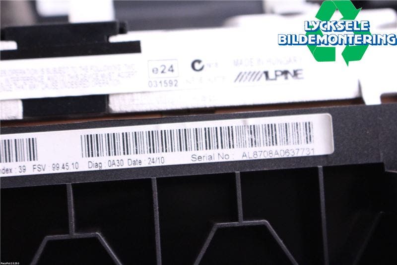 BMW 1 E82/88 Coupé/Cab 06-13 Bildskärm