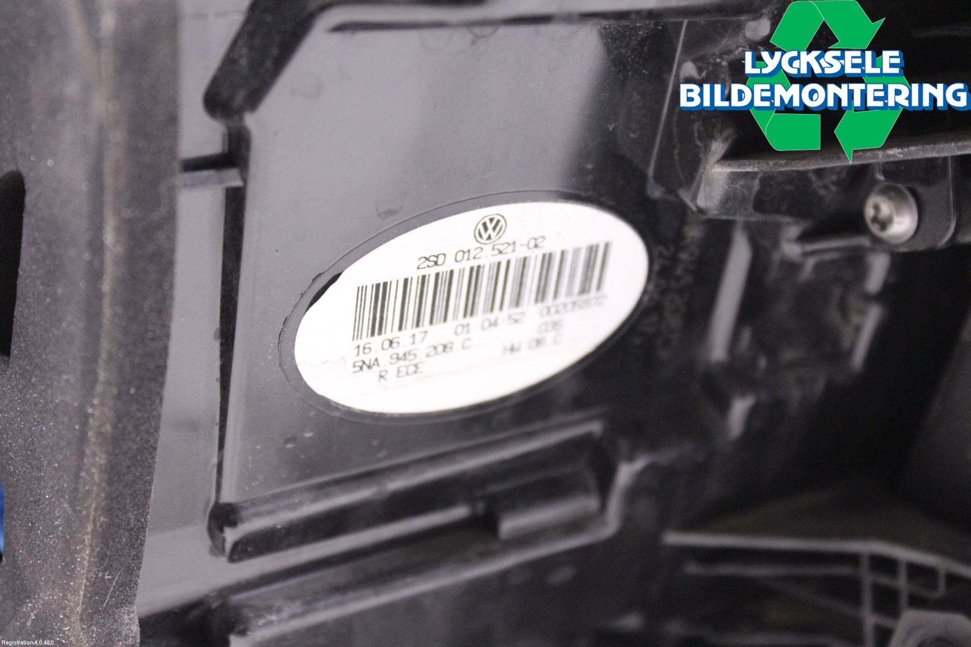 Volkswagen VW TIGUAN 16-24 Bakljus Höger