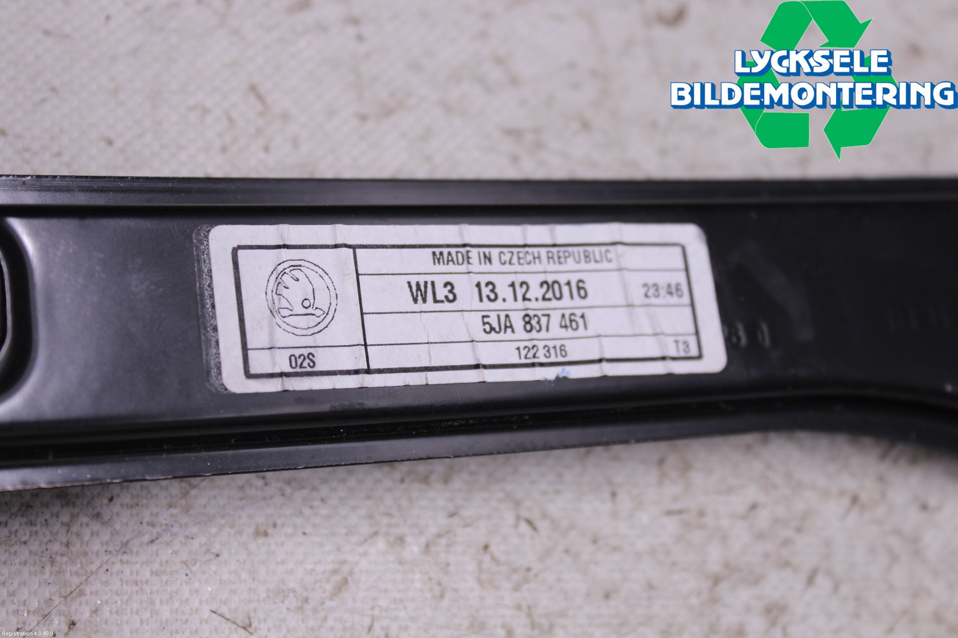 Skoda RAPID Fönsterhissmekanism