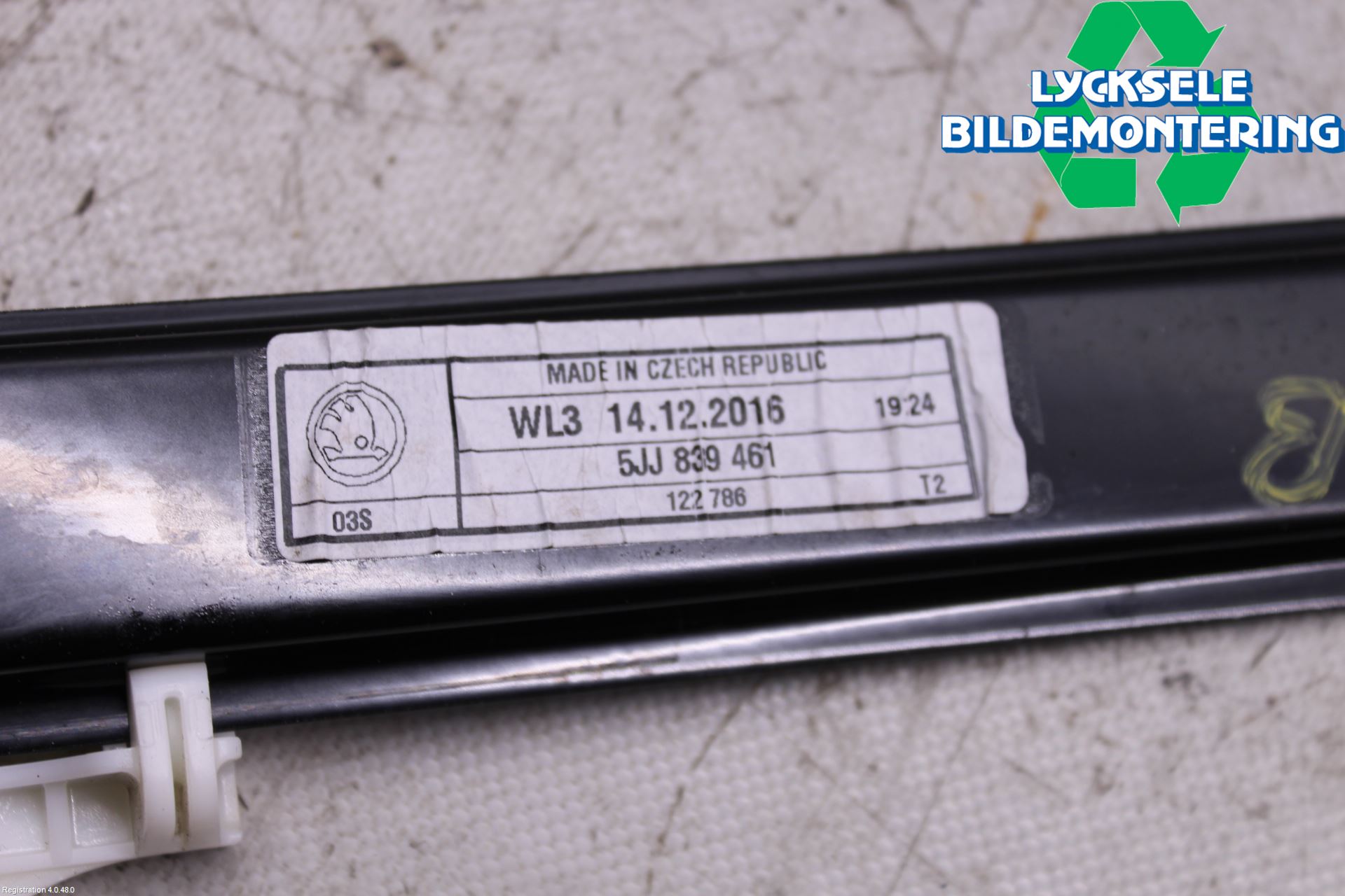 Skoda RAPID Fönsterhissmekanism