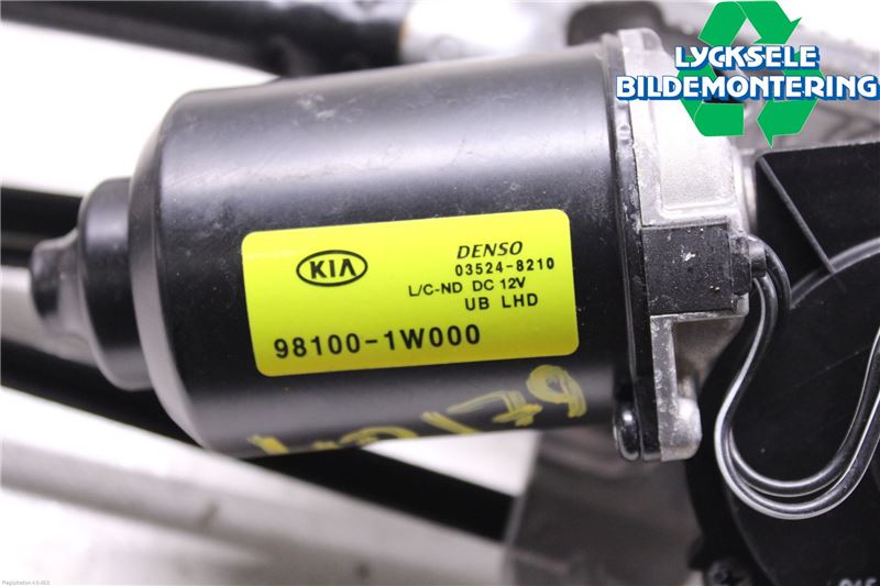Kia RIO 12-16 Torkarmotor Vindruta