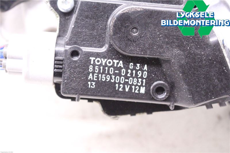 Toyota AURIS 10-12 Torkarmotor Vindruta