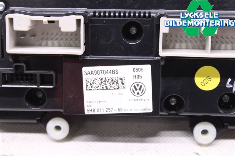 Volkswagen VW PASSAT 11-14 Ac Styrenhet Ac Manöveren