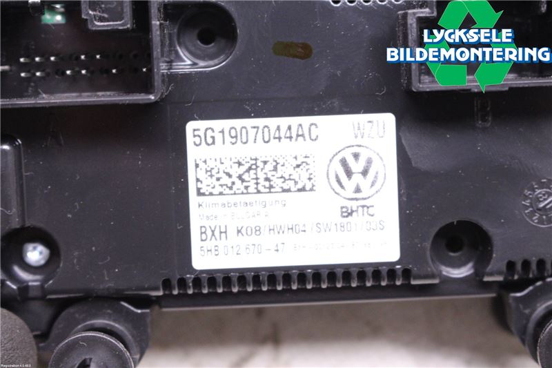 Volkswagen VW GOLF / E-GOLF VII 13-20 Ac Styrenhet Ac Manöveren
