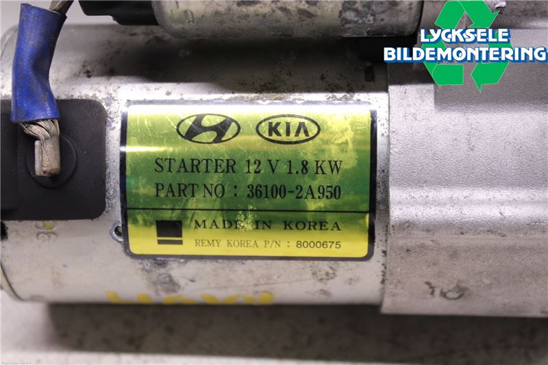 Kia SPORTAGE (QL) 16-21 Startmotor Diesel
