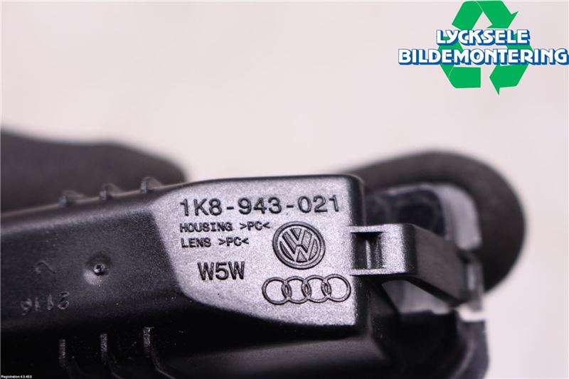 Volkswagen VW POLO 10-17 Skylt Belysning