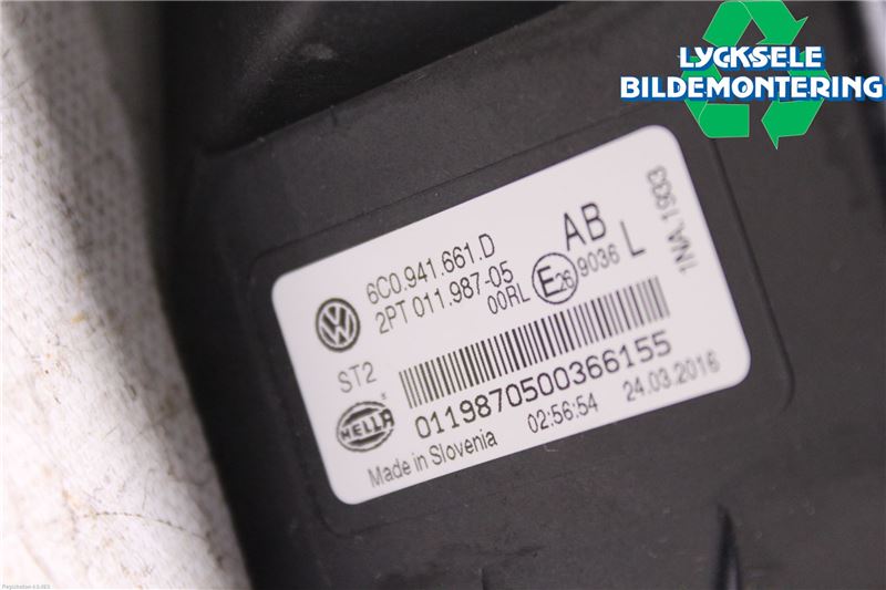 Volkswagen VW POLO 10-17 Dimljus-Varselljus Fram