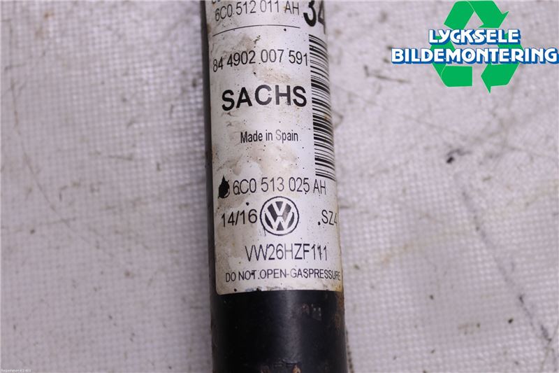 Volkswagen VW POLO 10-17 Stötdämpare Bak
