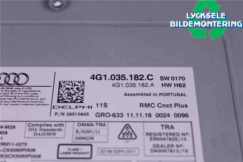 Audi A6 ALLROAD 12-18 Cd Radio - Multimediapanel