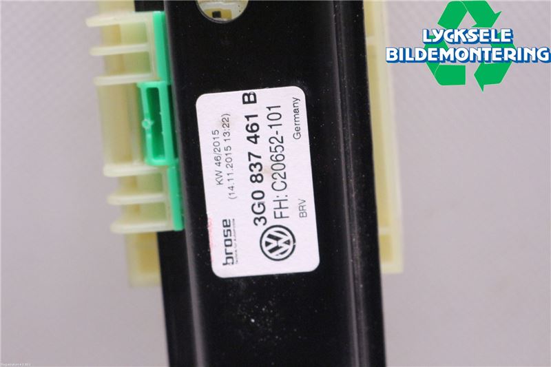 Volkswagen VW PASSAT 15-19 Fönsterhissmekanism