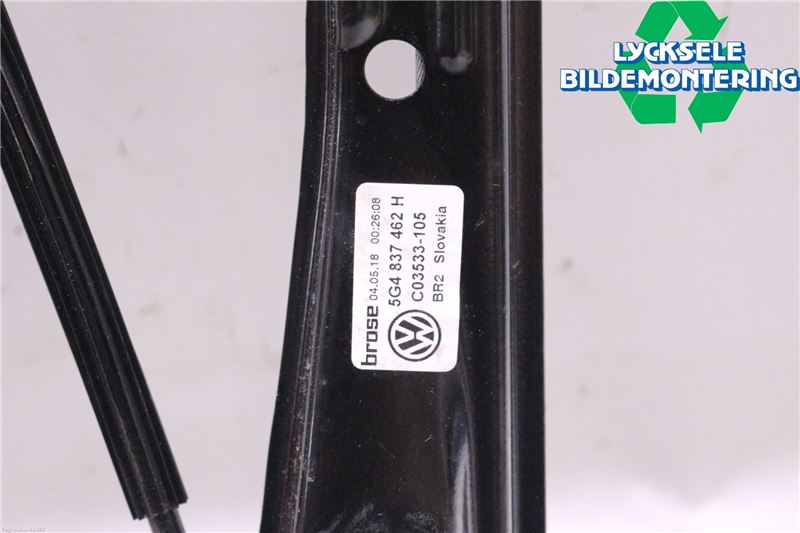 Volkswagen VW GOLF / E-GOLF VII 13-20 Fönsterhissmekanism