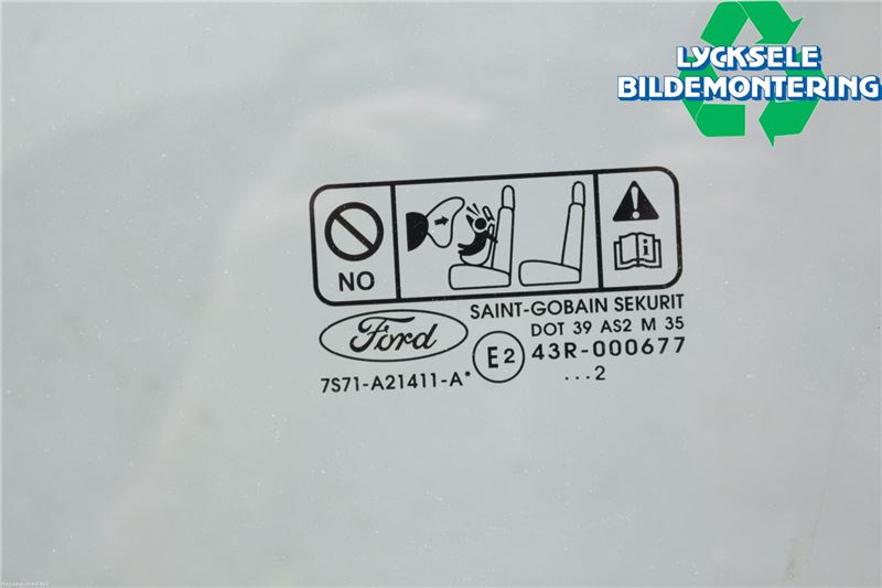 Ford MONDEO 07-15 Dörruta Fram Vänster