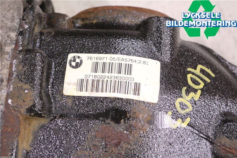 BMW 3 F30/F31/F80 12-19 Bakväxel-Diff