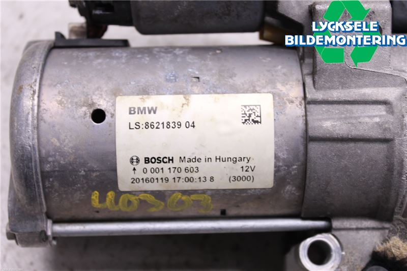 BMW 3 F30/F31/F80 12-19 Startmotor