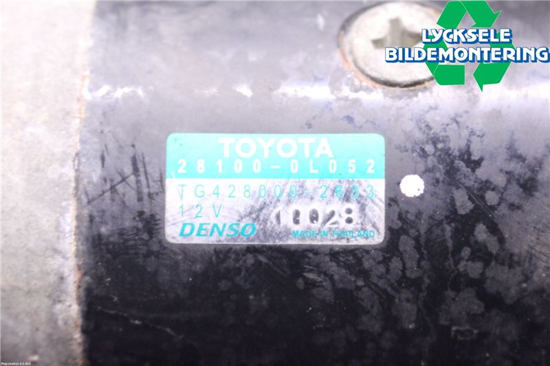 Toyota HILUX 05-16 Startmotor Diesel