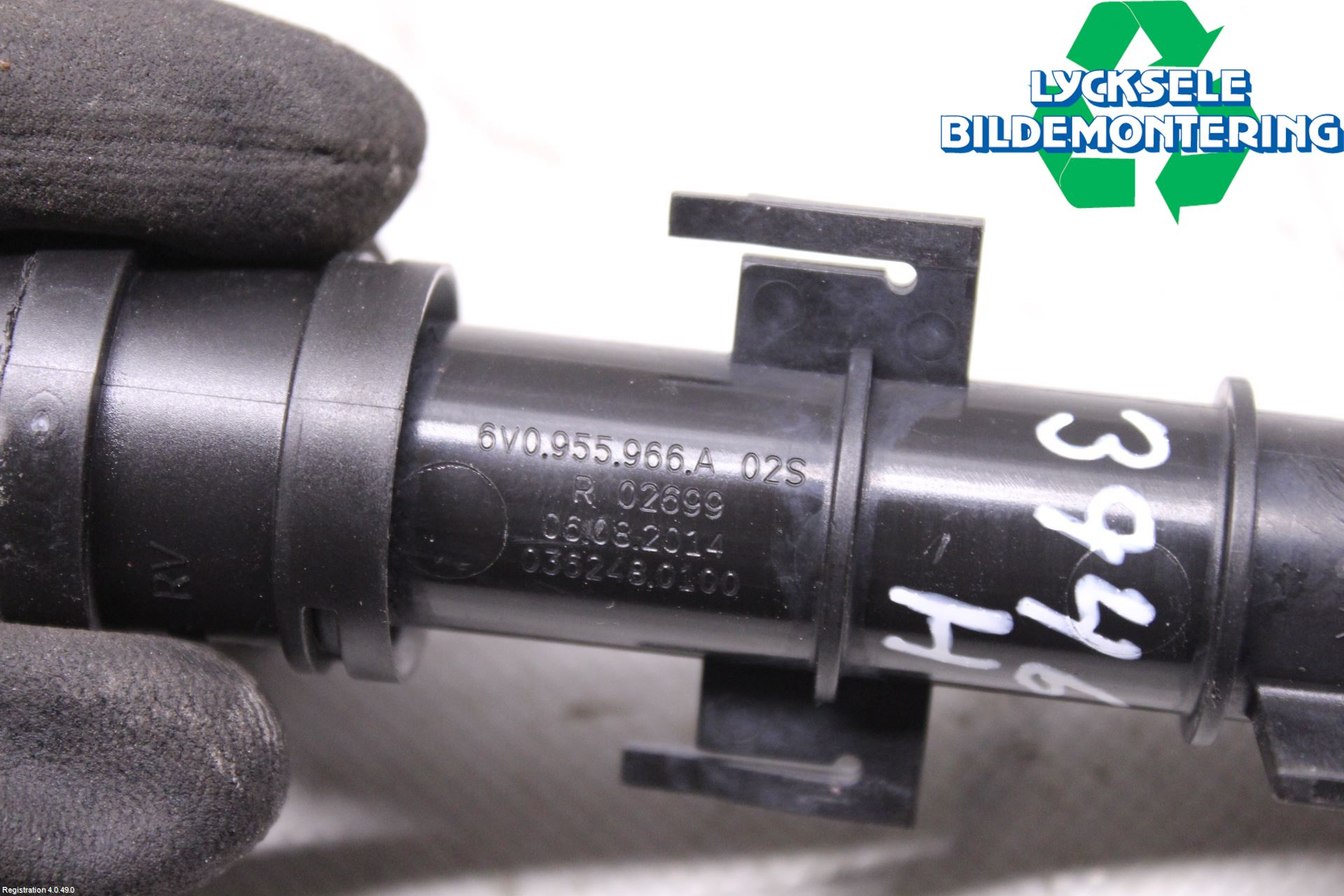 Skoda FABIA 15-21 Spolarmunstycke Strålkastare