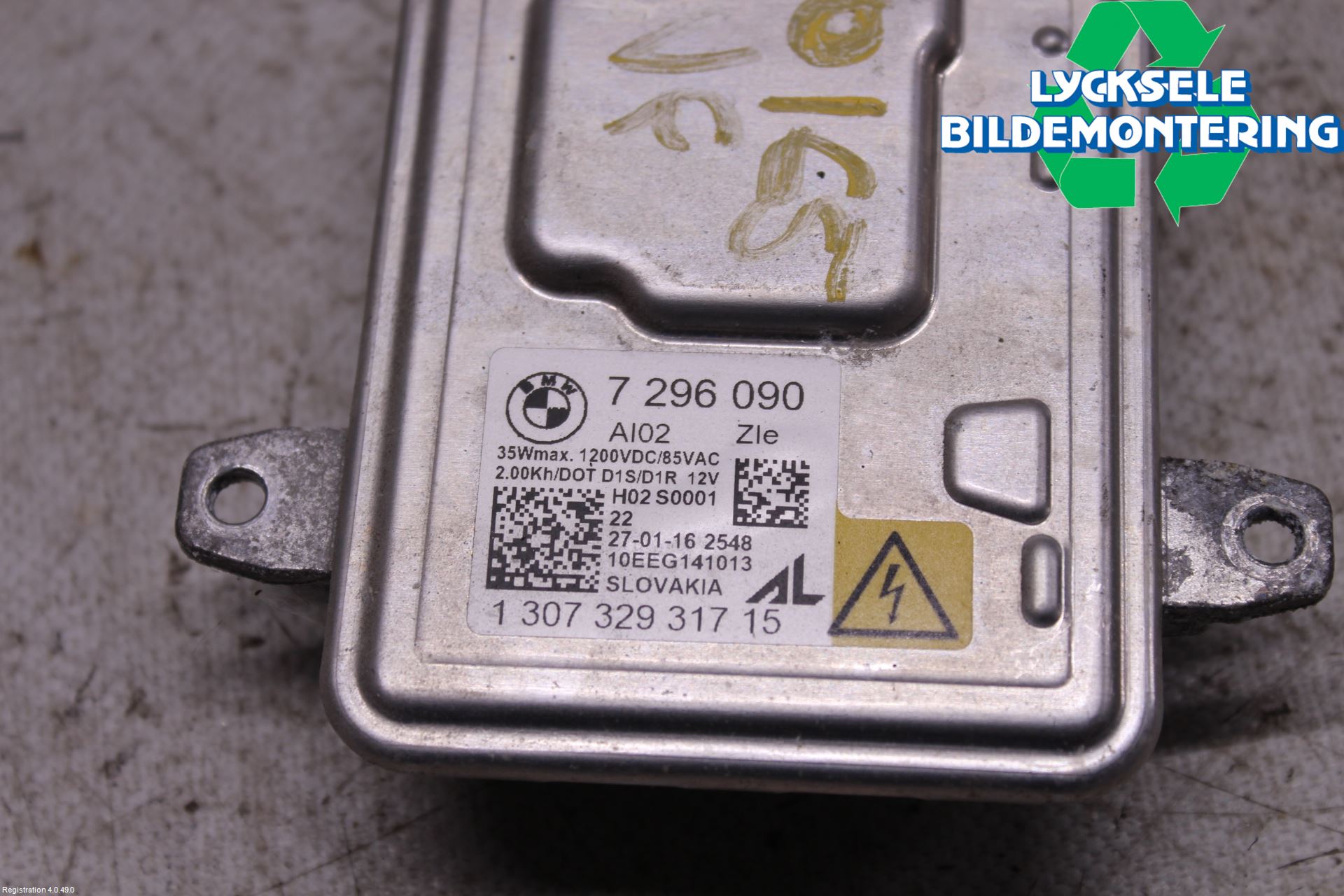 BMW 5 F10/F11/F18 09-17 Styrenhet Strålkastare