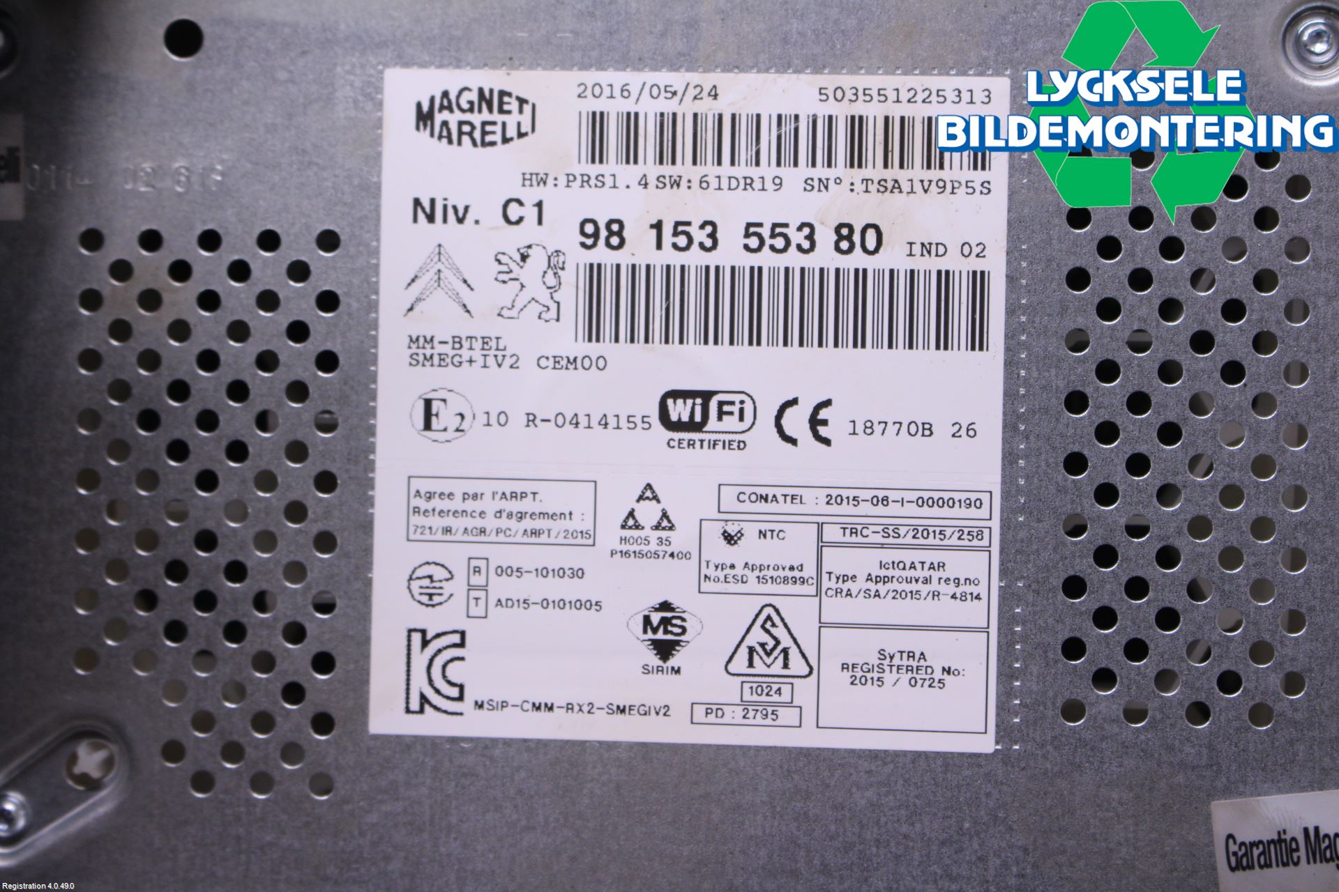 Citroen C5 08-17 Cd Radio - Multimediapanel