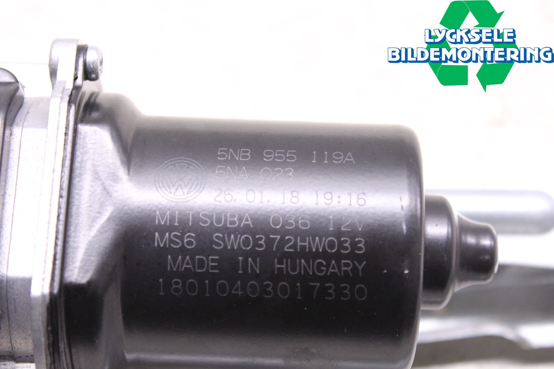 Volkswagen VW TIGUAN 16-24 Torkarmotor Vindruta