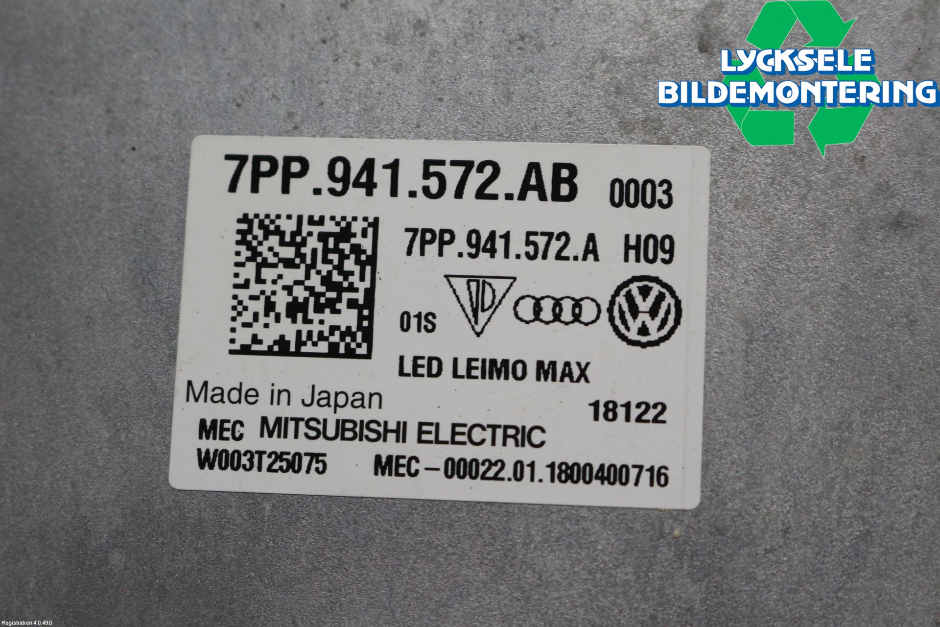 Volkswagen VW TIGUAN 16-24 Styrenhet Strålkastare