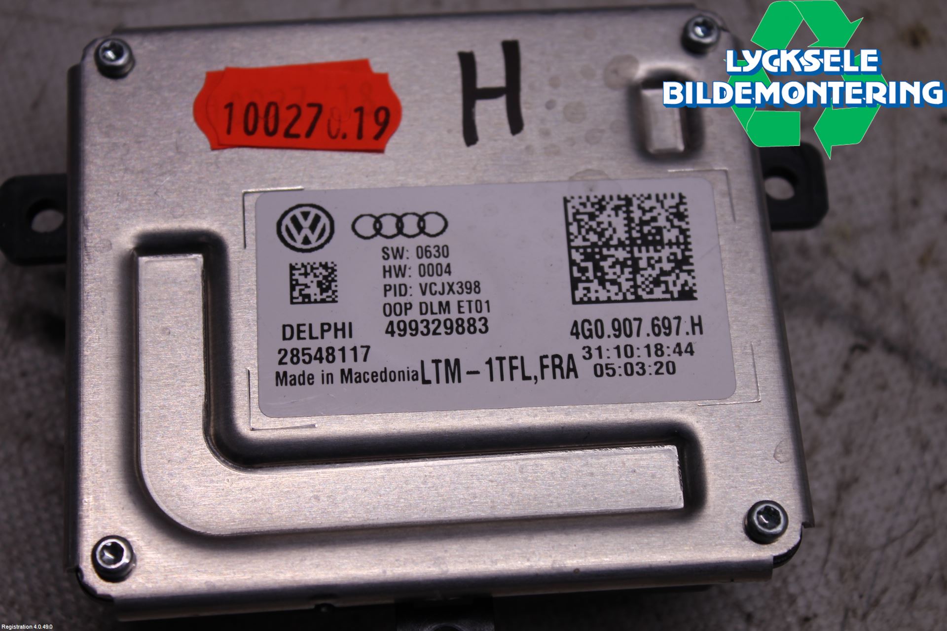 Volkswagen VW TIGUAN 16-24 Styrenhet Strålkastare