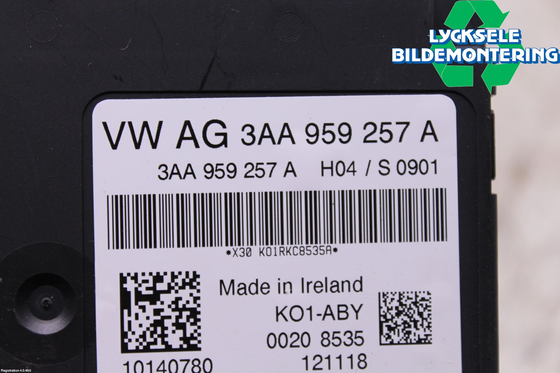 Volkswagen VW TIGUAN 16-24 Styrenhet Stolreglering