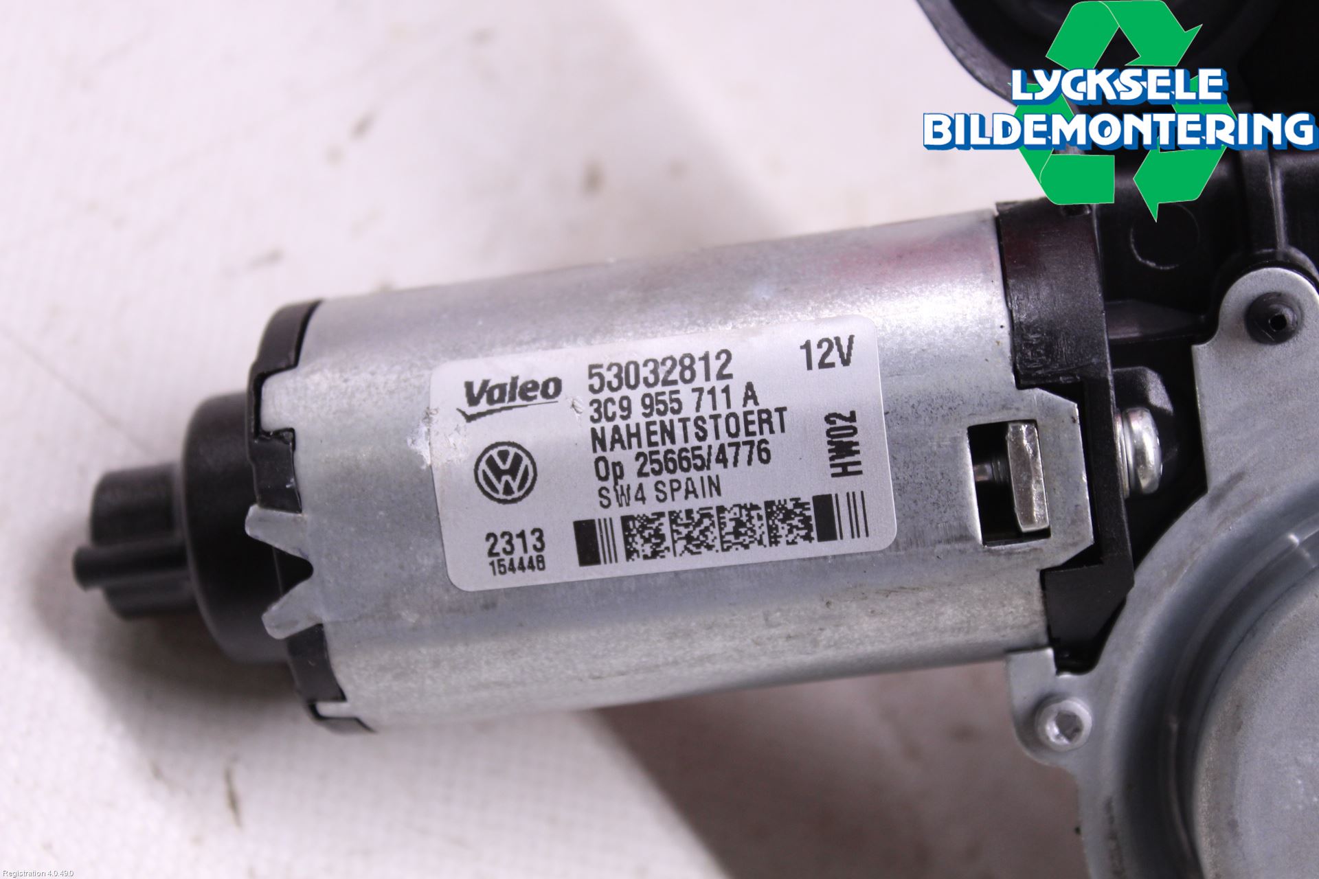 Volkswagen VW PASSAT 15-19 Torkarmotor Baklucka