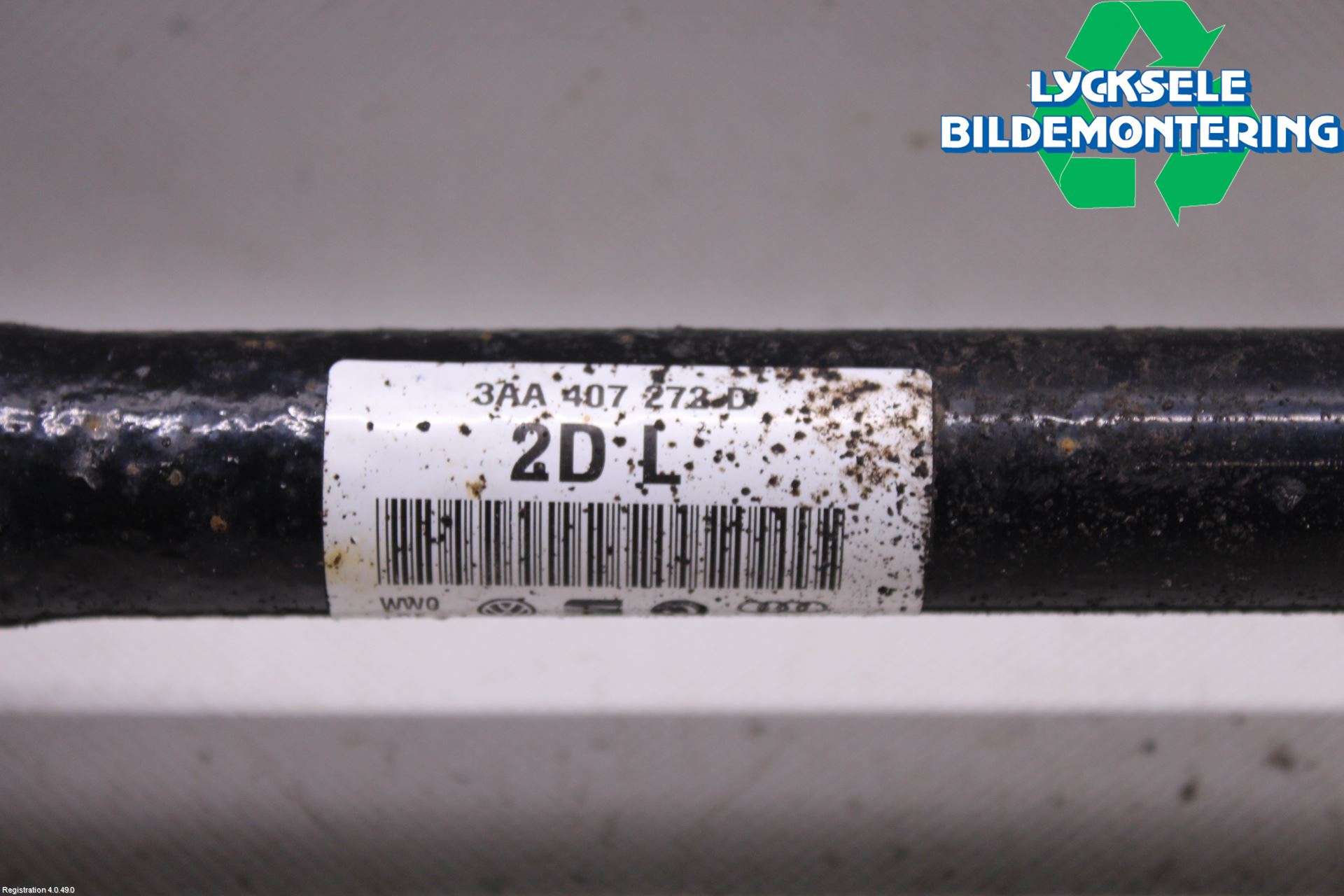 Volkswagen VW PASSAT 11-14 Drivaxel Bak Höger