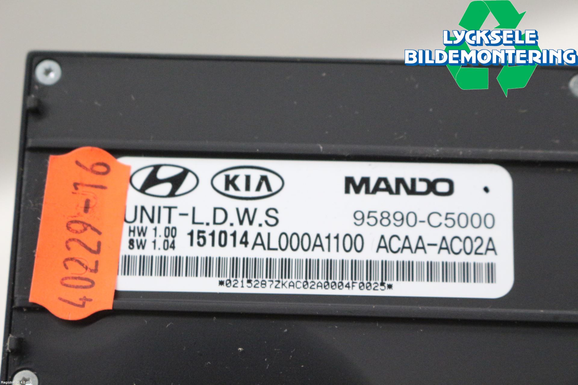 Kia SORENTO 15-20 Sensor Aktivt Kollisionsskydd