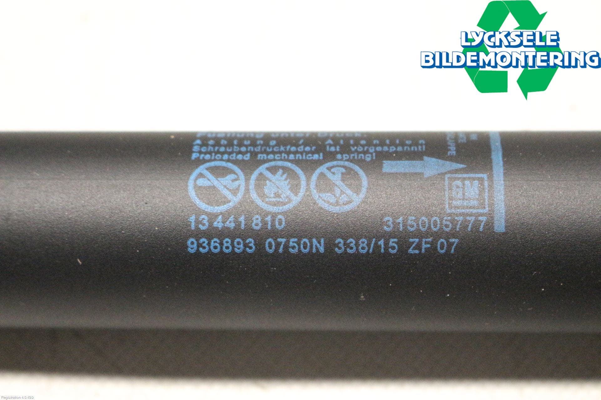 Opel INSIGNIA 09-16 Gasfjäder Baklucka