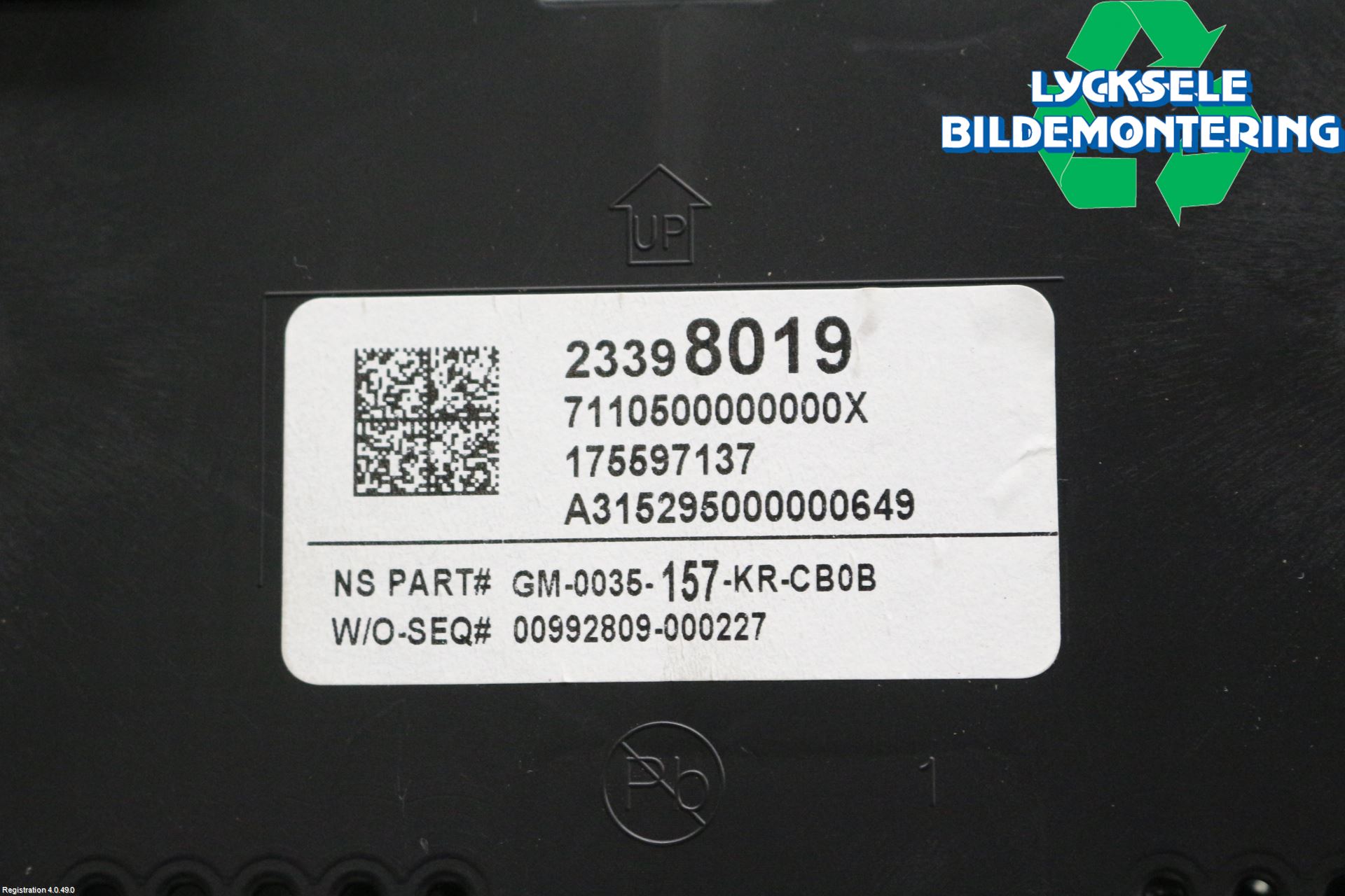 Opel INSIGNIA 09-16 Instrument Komb