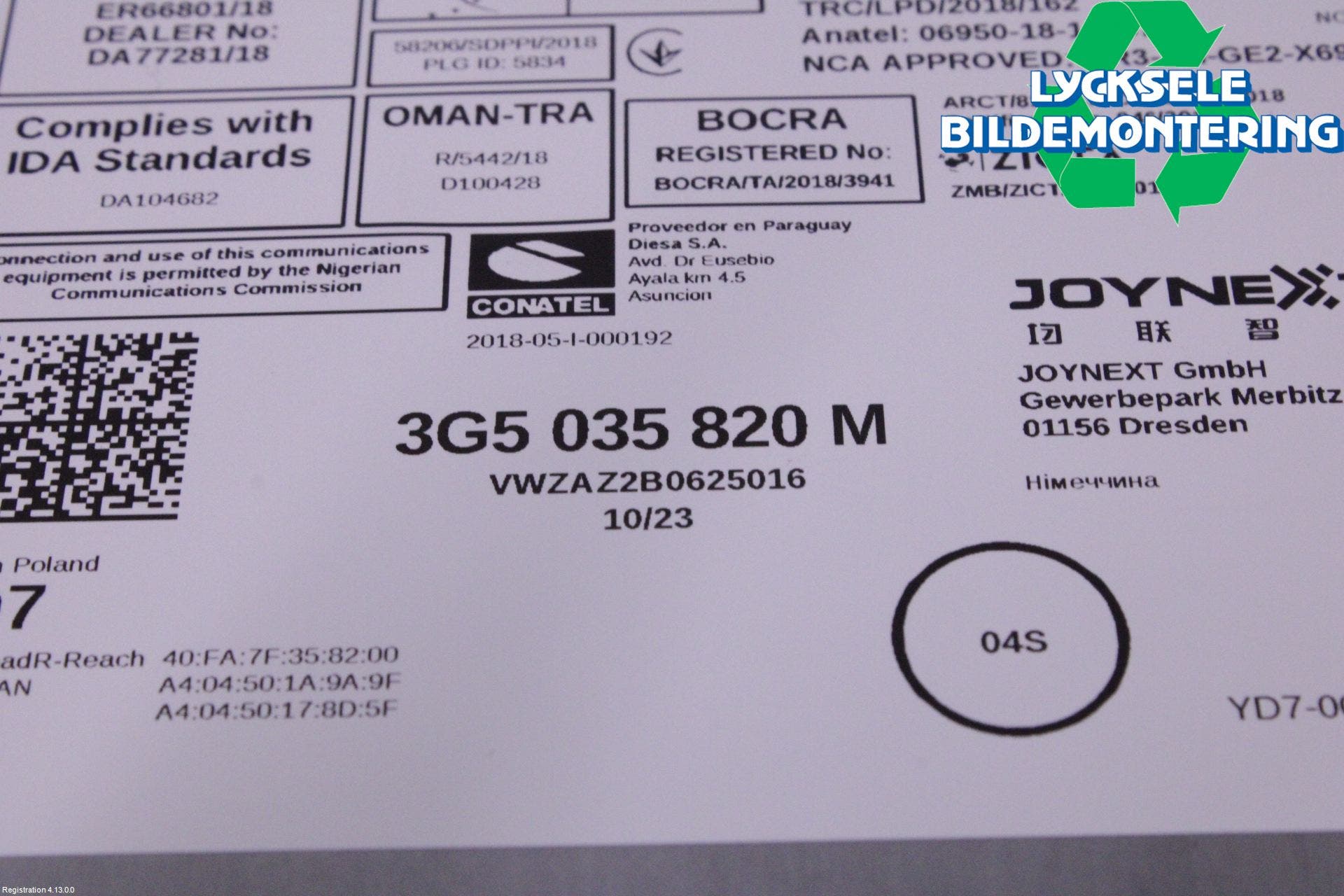 Volkswagen VW TAIGO 22- Cd Radio - Multimediapanel
