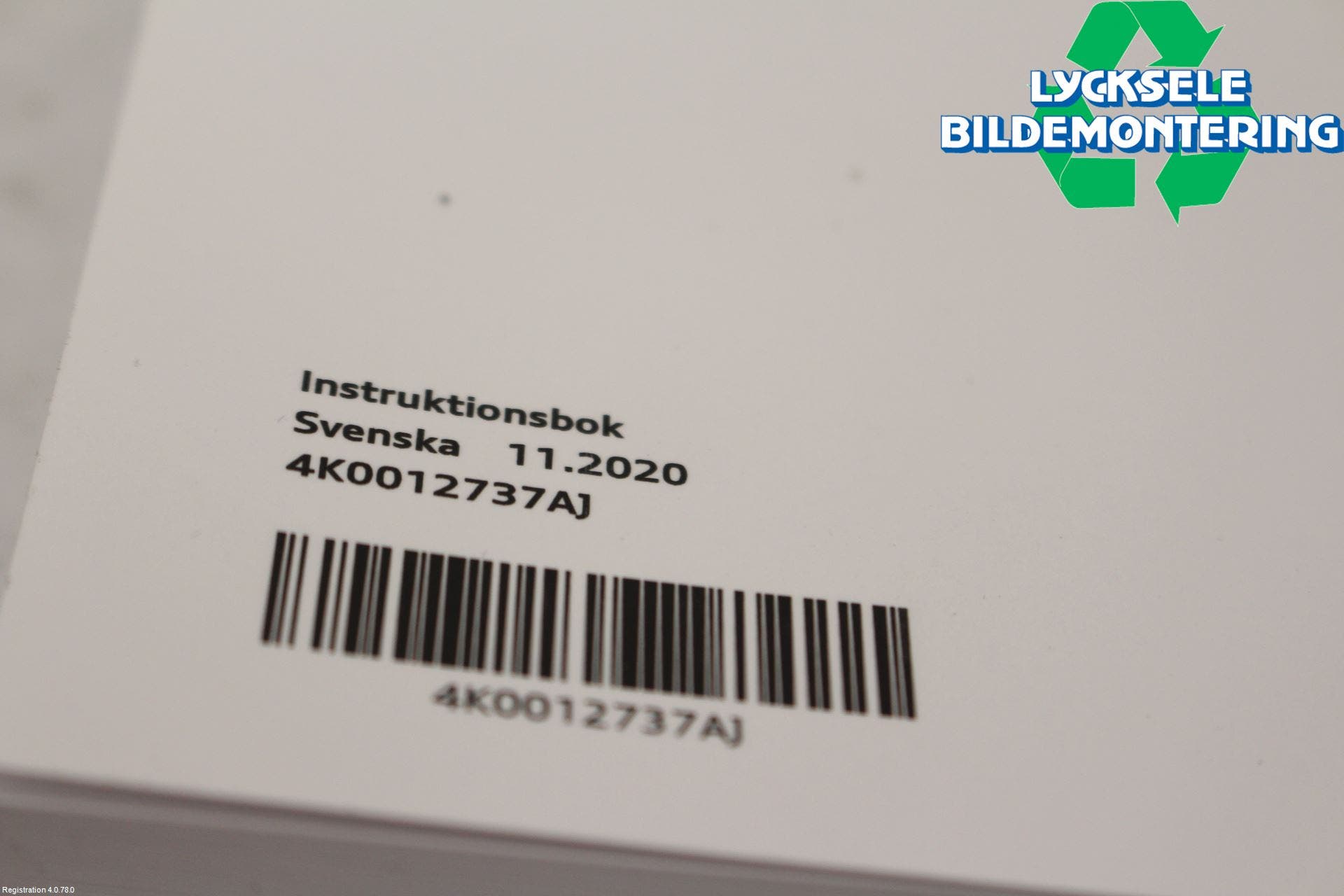 Audi A6 F2/C8 19- Instruktionsbok