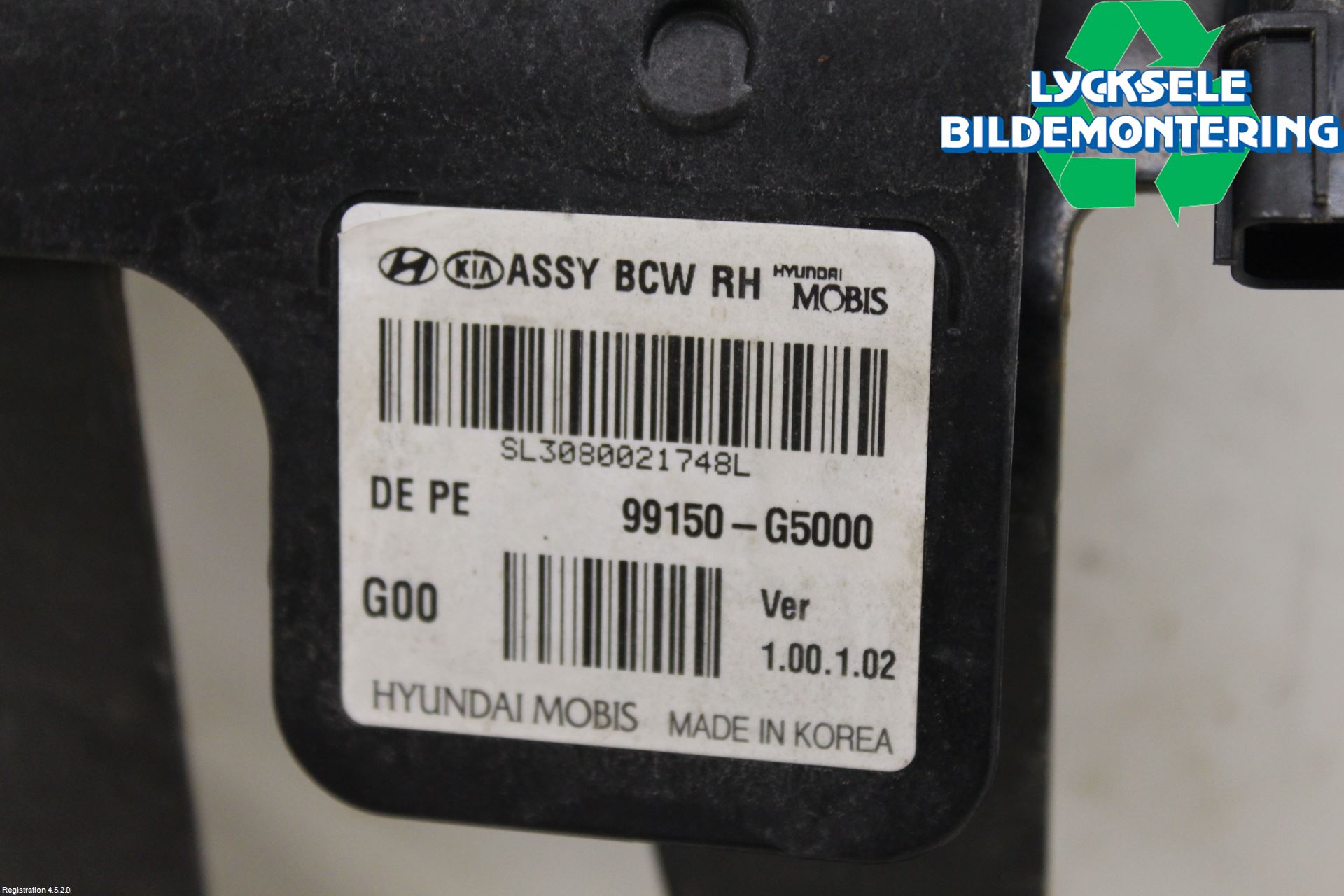 Kia NIRO (DE) 17-22 Sensor Aktivt Kollisionsskydd