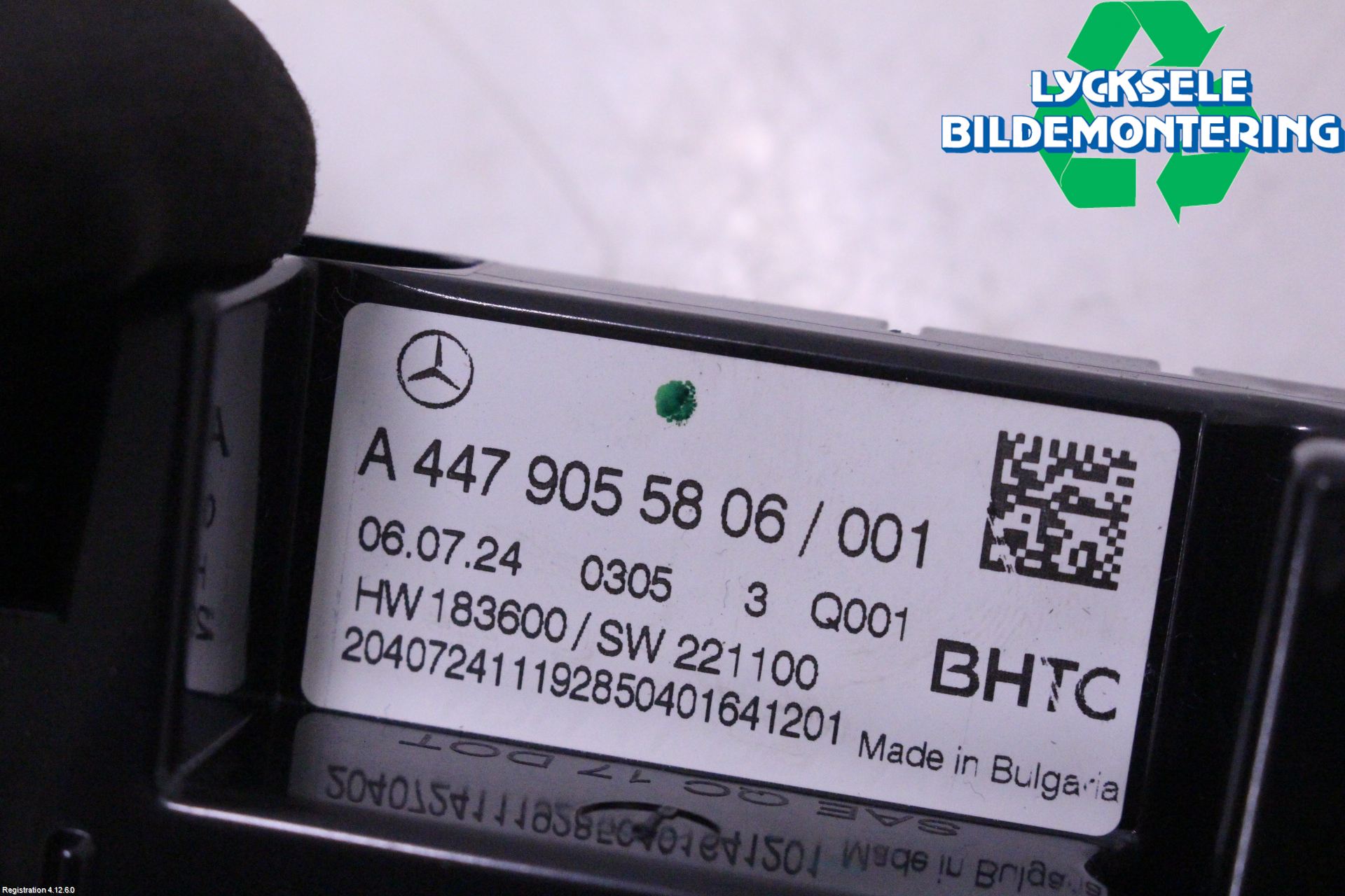 Mercedes-Benz MB VITO/V-KLASS (W640,W447,W448) 14- Ac Styrenhet Ac Manöveren