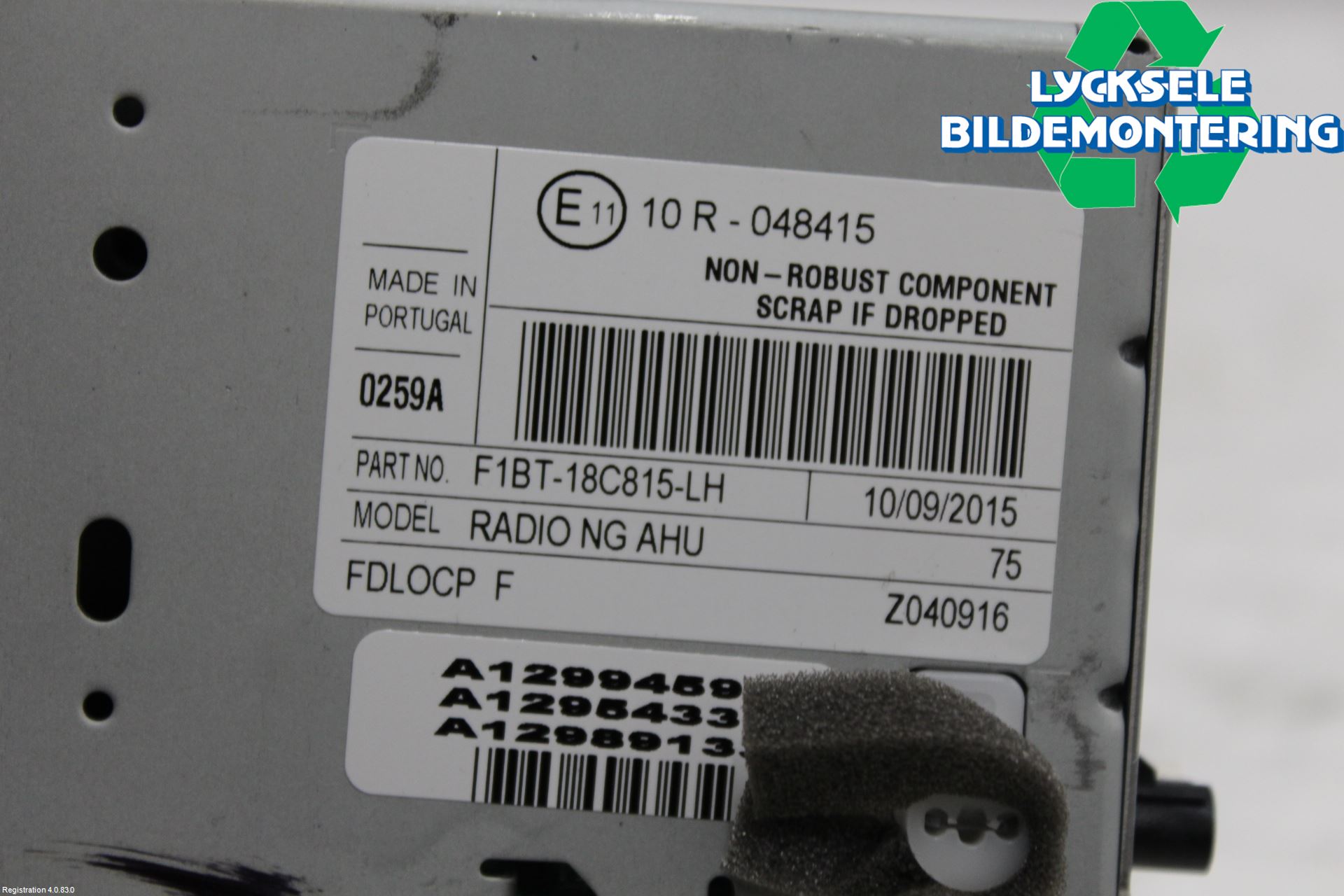 Ford TRANSIT/TOURNEO CONNECT 13-22 Cd Radio - Multimediapanel