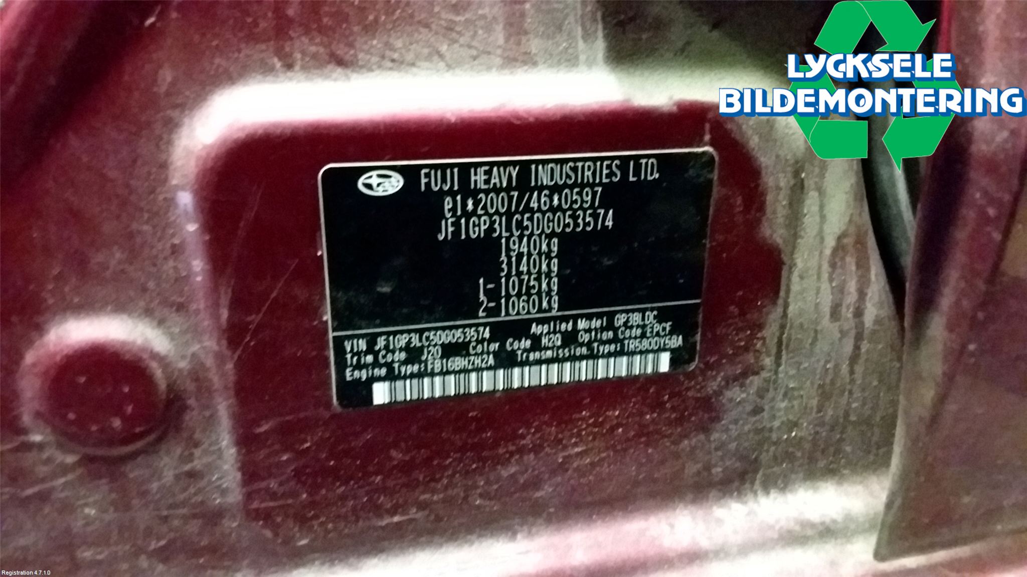 Subaru XV 12-17 Motor Bensin