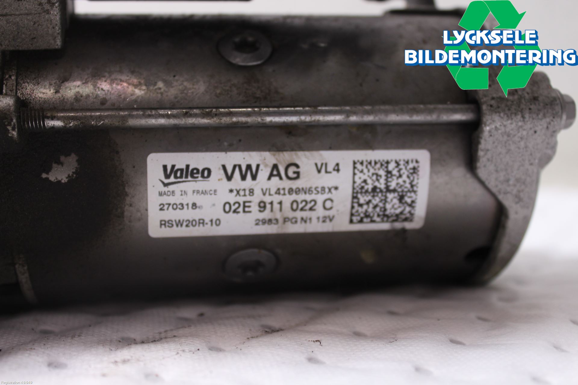 Volkswagen VW PASSAT 15-19 Startmotor Diesel