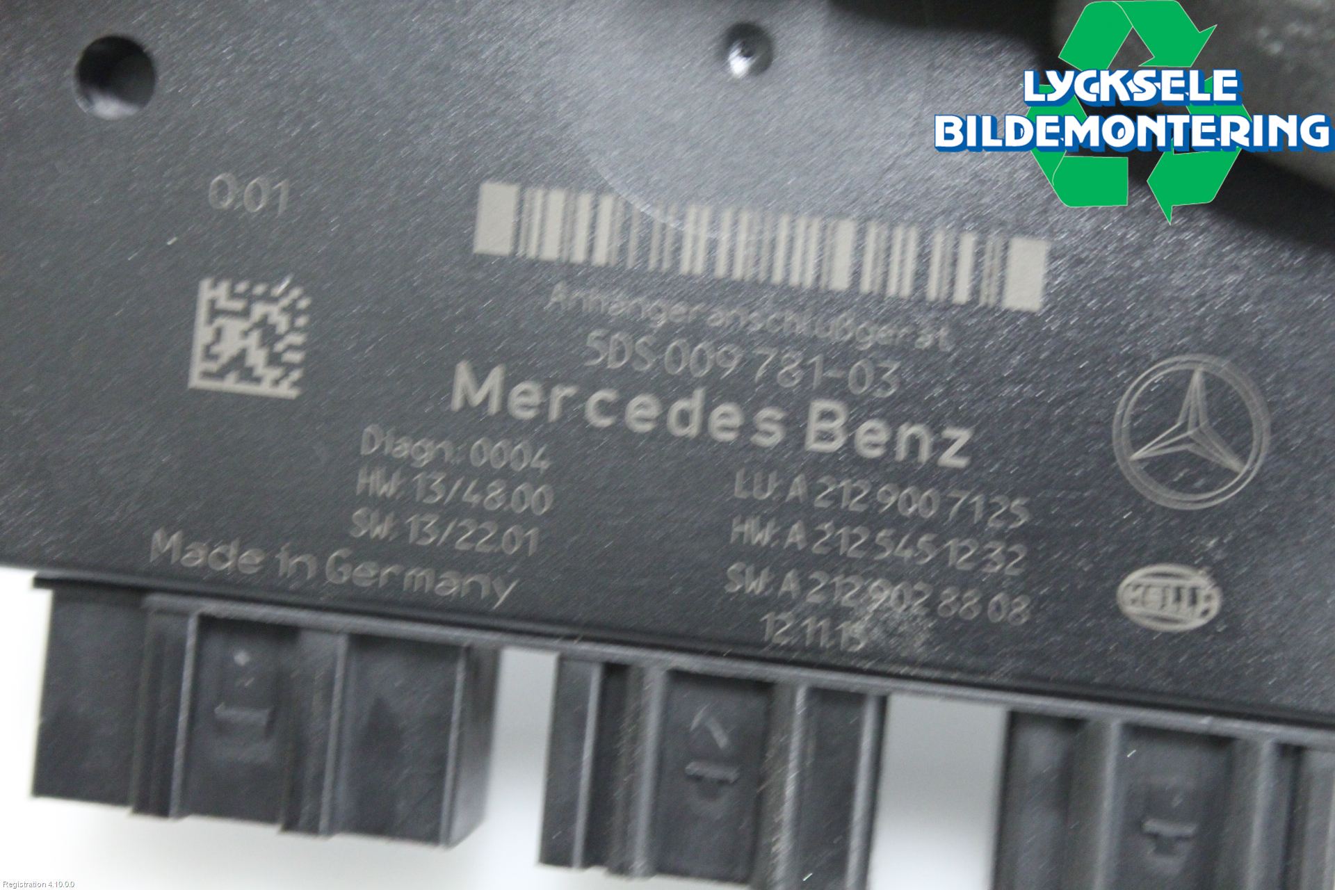 Mercedes-Benz MB E-KLASS (W212) 09-16 Styrenhet Dragkrok