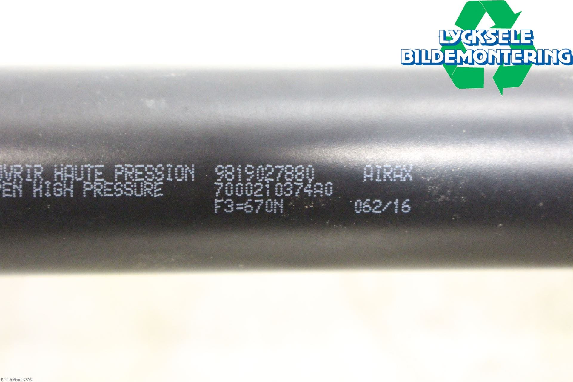 Citroen BERLINGO 08-18 Gasfjäder Baklucka