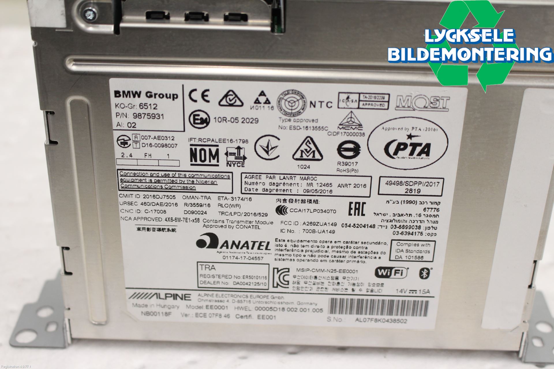 BMW X1 F48 15-22 Gps Navigator