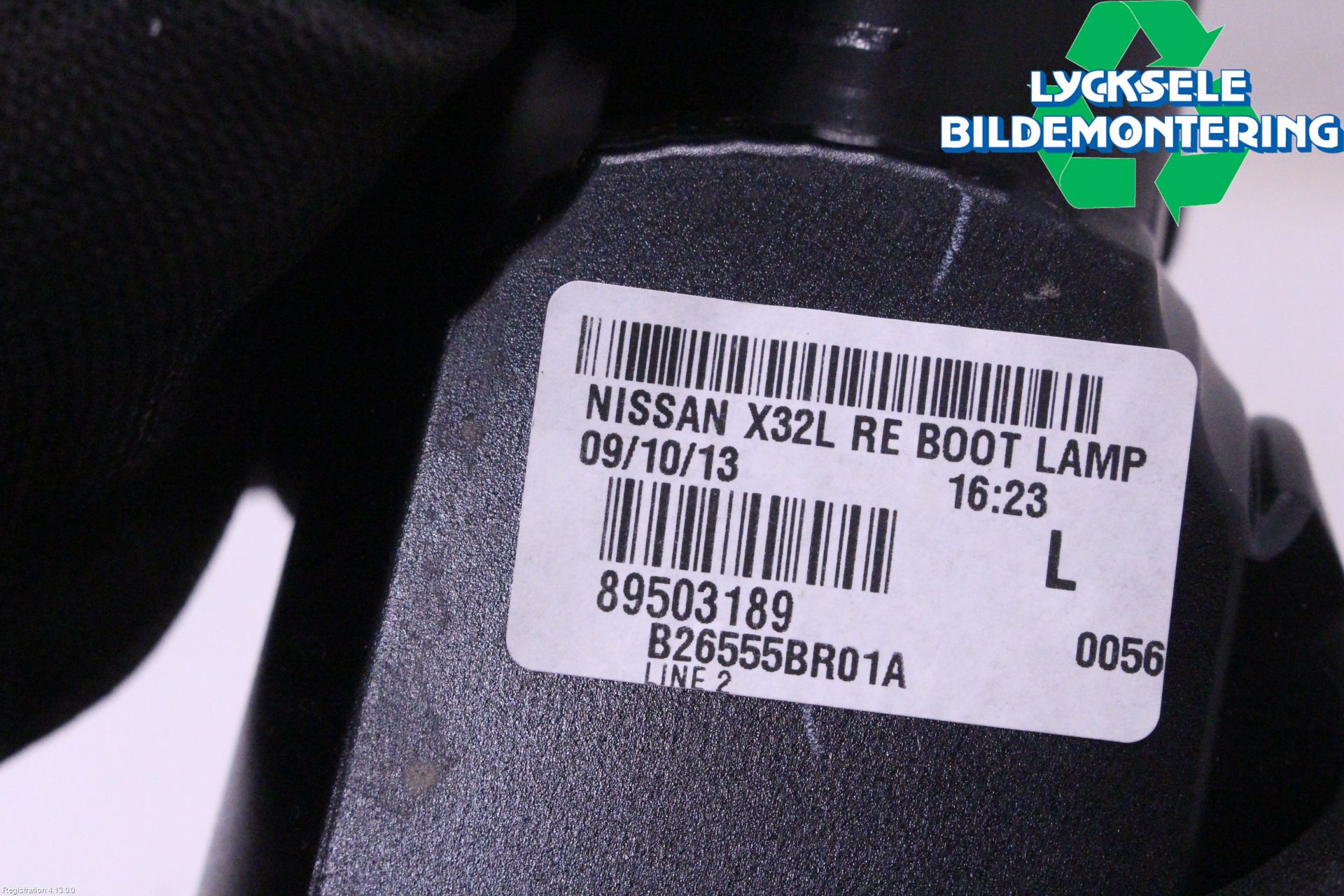 Nissan QASHQAI+2  10-14 Bakljus Lucka Vä