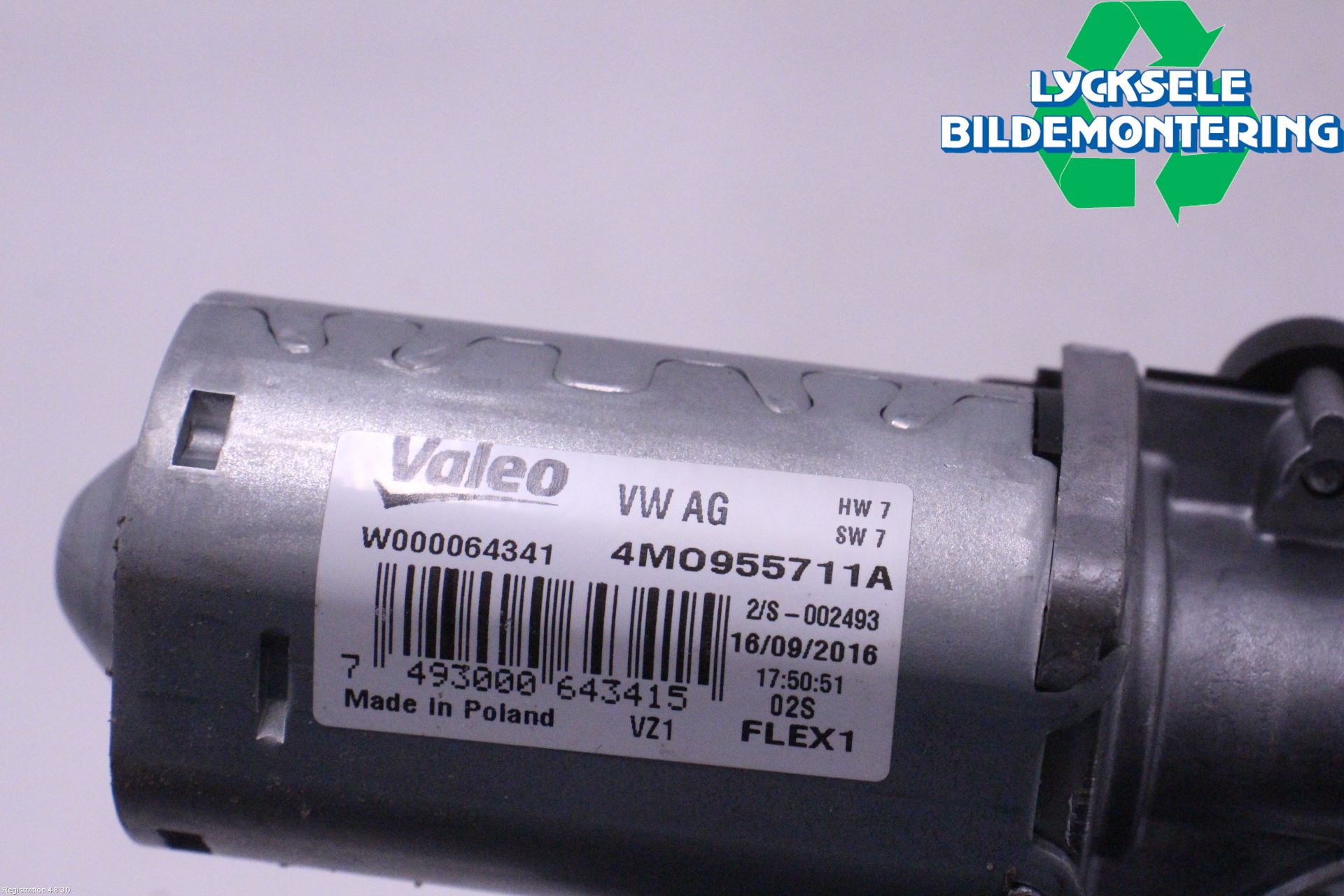 Audi A4/S4 B9 16-19 Torkarmotor Baklucka