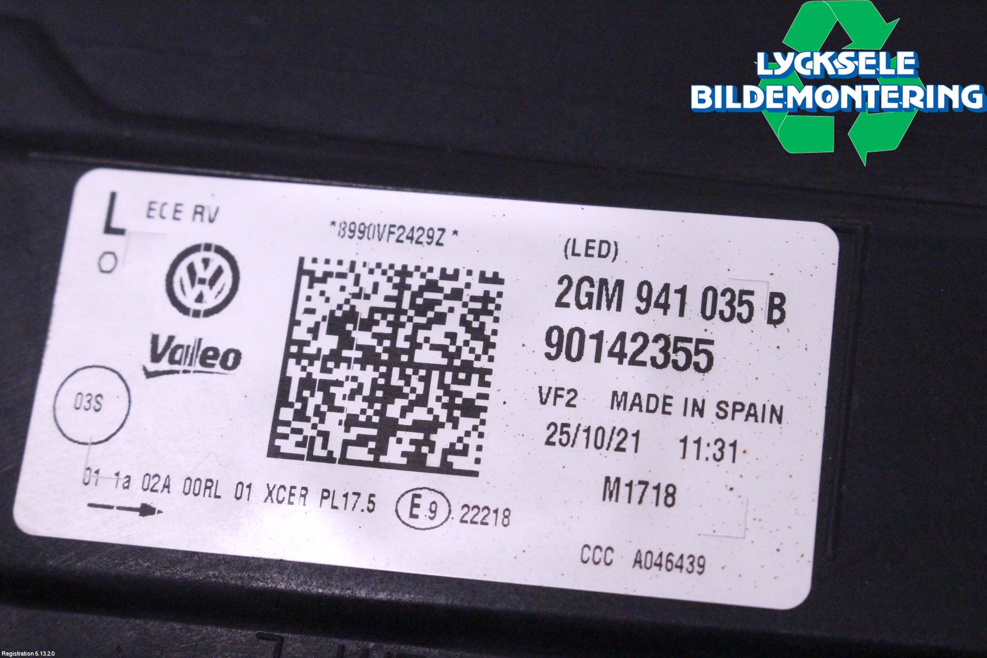 Volkswagen VW T-CROSS 19- Strålkastare Vänster