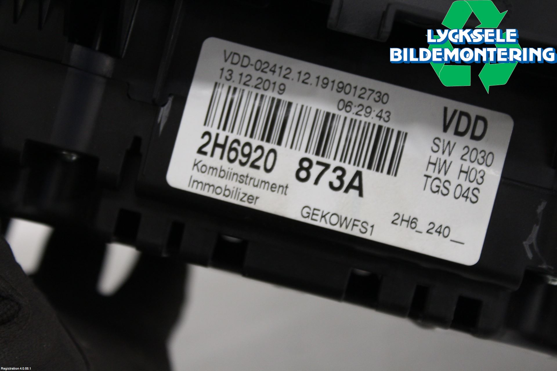 Volkswagen VW AMAROK 2H 10-22 Instrument Komb