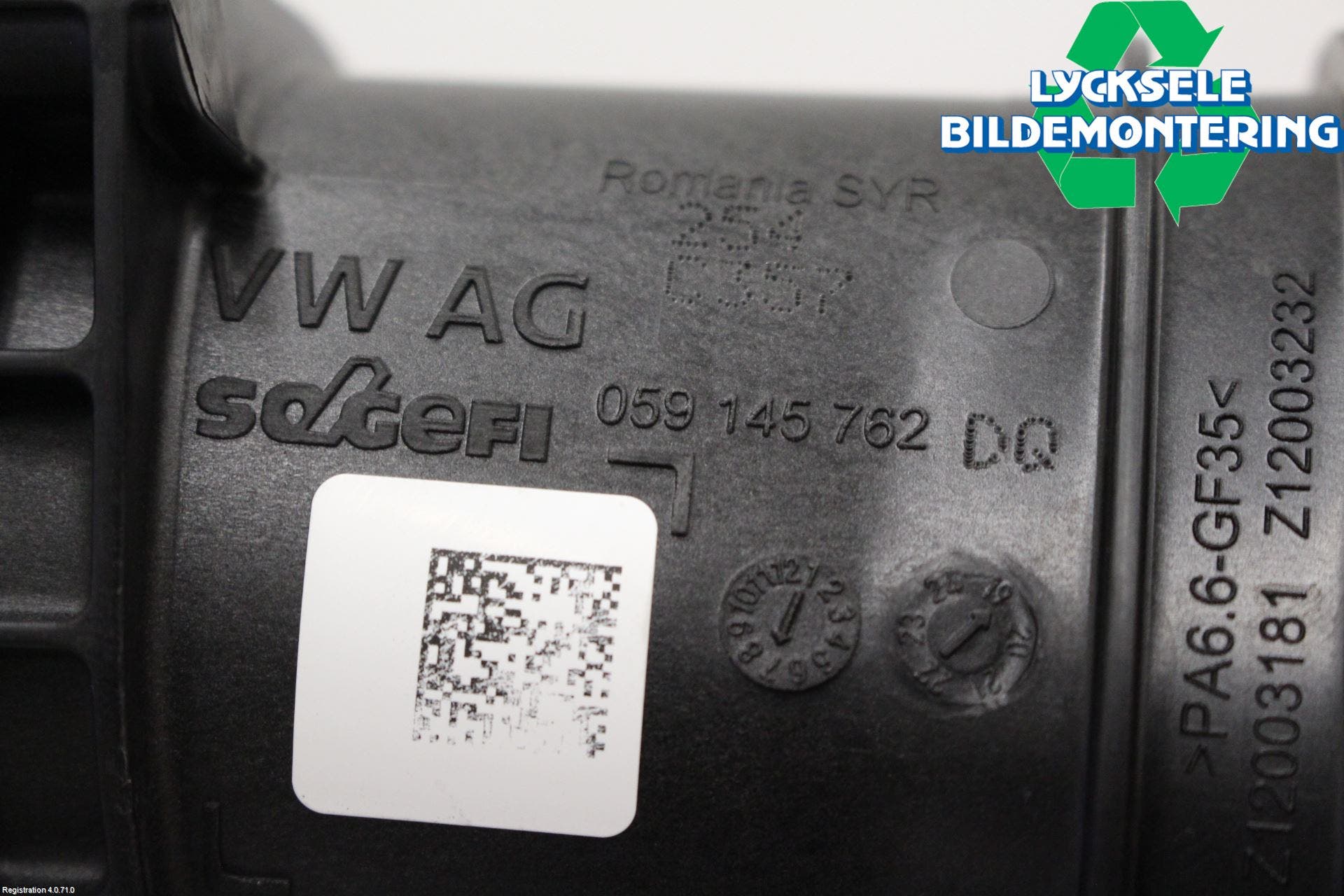 Volkswagen VW AMAROK 2H 10-22 Laddluft-Intercoolerrör