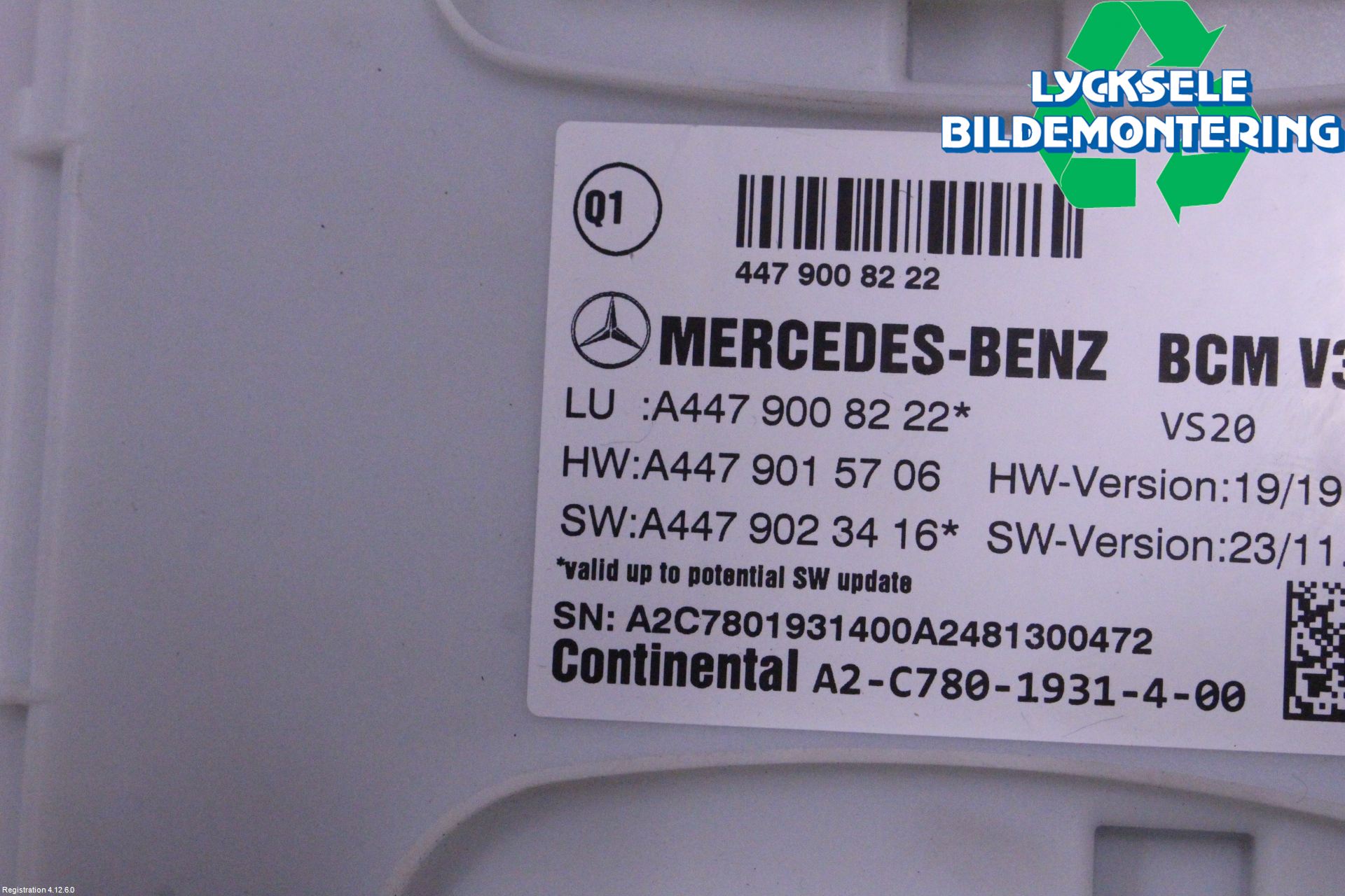 Mercedes-Benz MB VITO/V-KLASS (W640,W447,W448) 14- Styrenhet Övrigt